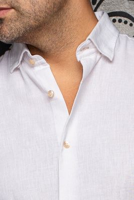 Au Noir GERE- Men's LS Thin Stripe Button Up Shirt