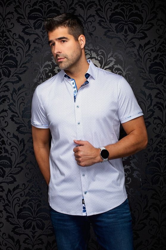 Au Noir ROSEFIELD Men's SS Dress Shirt/