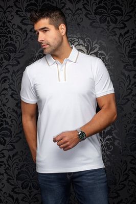 Au Noir KAAN Men’s Diamond Print Polo/