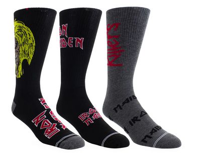 Perri's IMF370-078-O-M Men's Guitar Tin Socks-3 Pack Set/ IRON MAIDEN 7-12