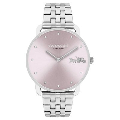 Coach 14504290 Women's Watch Ellit Pink Face & Silver Hardware
