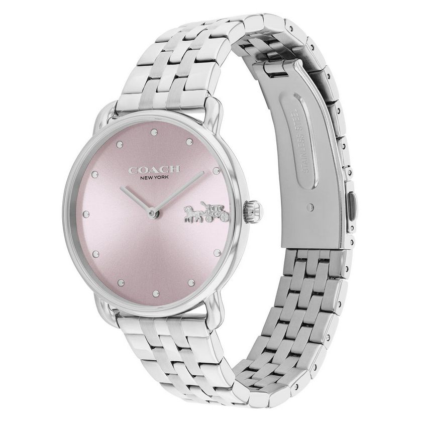 Coach 14504290 Women's Watch Ellit Pink Face & Silver Hardware