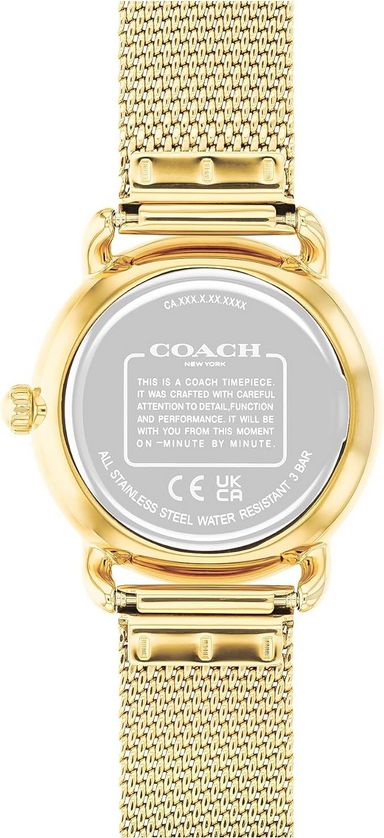 Coach 14504223 Women's Elliot Mesh Strap Gold Watch
