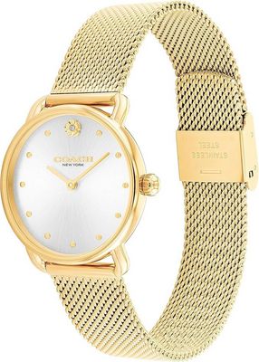 Coach 14504223 Women's Elliot Mesh Strap Gold Watch