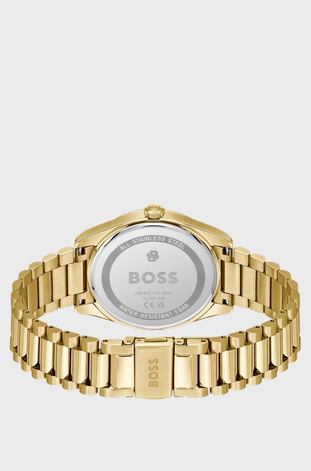 Boss 1514312 Men's Cheswick Gold-Tone Watch w/ Fluted Bezel