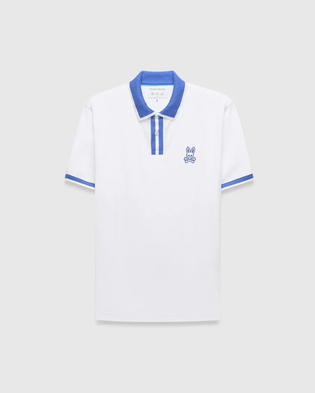 Psycho Bunny MT0100192 Men’s RIDLEY Short Sleeve Contrast Collar PiquePolo