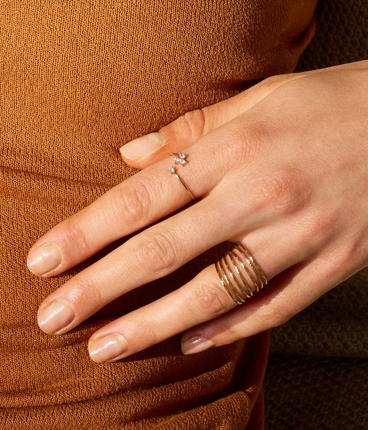 ZAG SRR24274-01 GIO Gold S. Steel Multi Band Ring