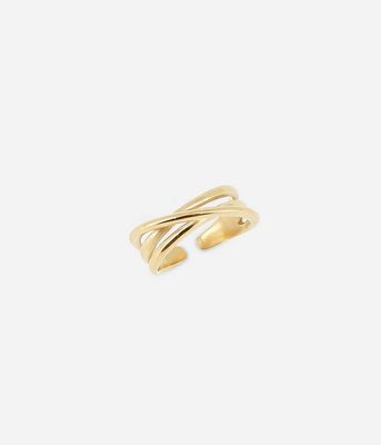 ZAG SRR24297-01 TIDJA Gold S. Steel Interlink Ring