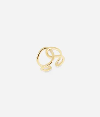ZAG SRR24275-01 KORA Gold S. Steel Interlink Ring