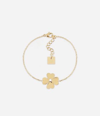 ZAG SBS25391-01 GIOGIO Gold S. Steel CZ Bracelet-CLOVER