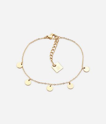 ZAG SBS4242-01 CONFETTIS Gold S. Steel Circle Charm Bracelet