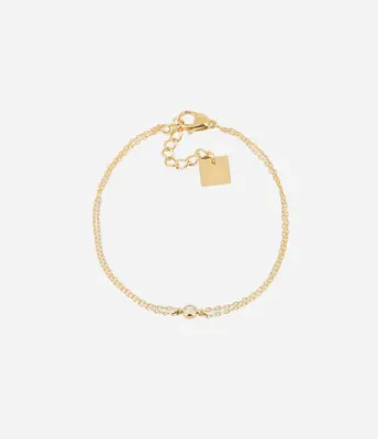 ZAG SBS20120-01 ODILE Gold S. Steel Double Strand CZ Bracelet