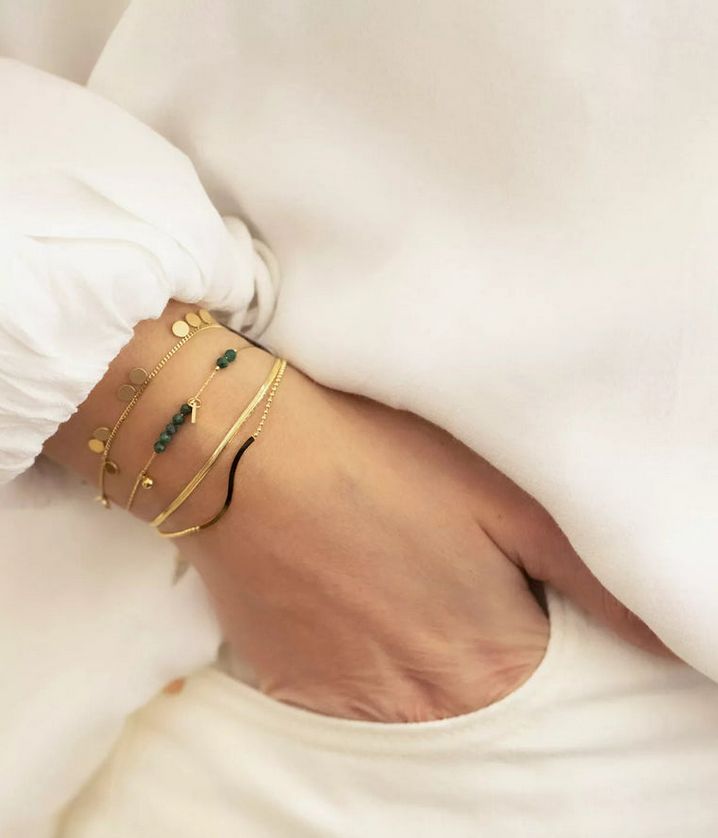 ZAG SBS5018-01 NEUSIS Gold S. Steel Double Layer Bracelet