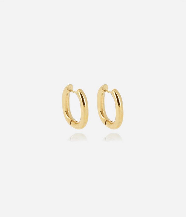 ZAG SEC22970-01 SUBLIME Gold Plated S.Steel Med Square Hoop Earring