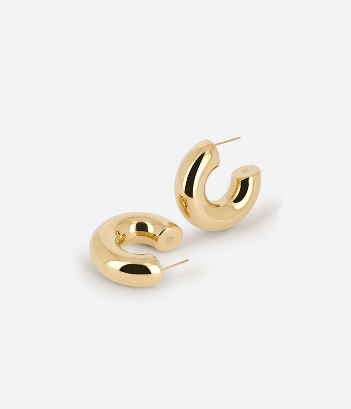 ZAG SEC21313-01 CHANTAL Gold Plated S.Steel THICK Large Hoop