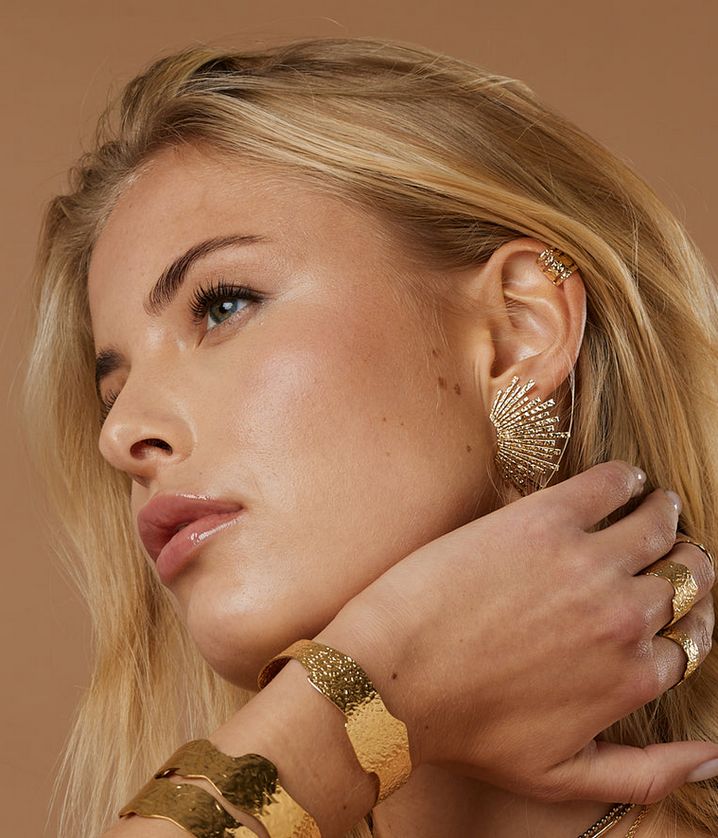 ZAG SEL19987-01 ANGELO Gold Plated S.Steel Glow Earring