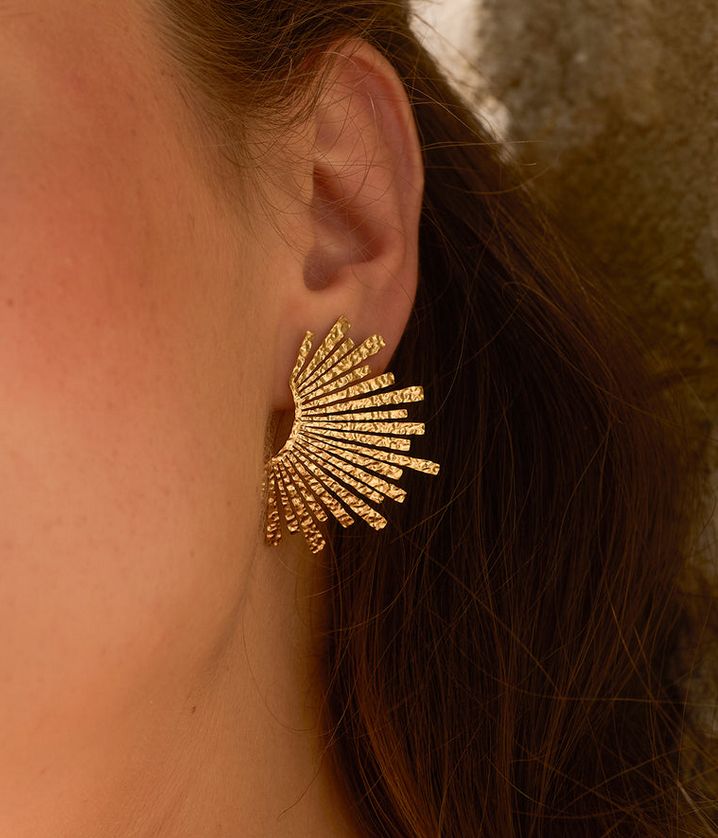 ZAG SEL19987-01 ANGELO Gold Plated S.Steel Glow Earring
