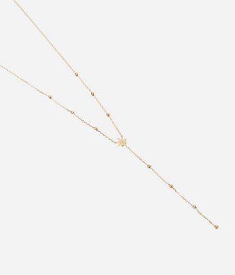 ZAG SNM18288-01 ISAAC Gold S. Steel CZ Star Necklace