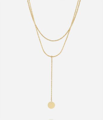 ZAG SNX27830-01 CALCA Gold S. Steel Double Strand Pendant Necklace