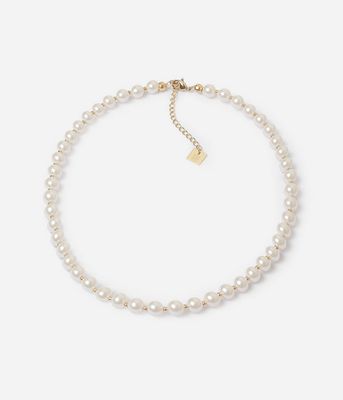 ZAG SNS21615-01SEL LIVIA Gold S. Steel Pearl Bead Necklace
