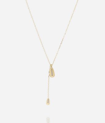 ZAG SNS25641-01 SALVO Gold S. Steel Double Drop Necklace