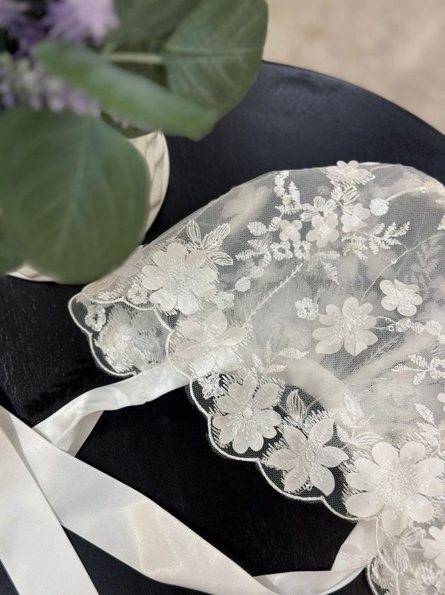 Teter Warm AB08 Girl's OS Lace Floral Bonnet