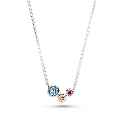 Sif Jakobs N2631-XCZ SARDINIEN Women's Tri-Color CZ Necklace
