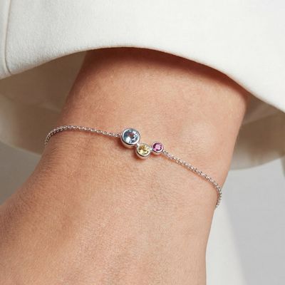 Sif Jakobs B2731-XCZ SARDINIEN Women's Tri-Color CZ Bracelet