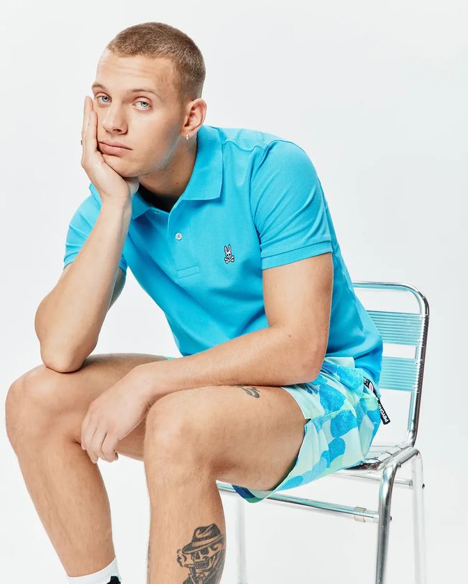 Psycho Bunny B6K001F200 Men’s CLASSIC Short Sleeve Polo