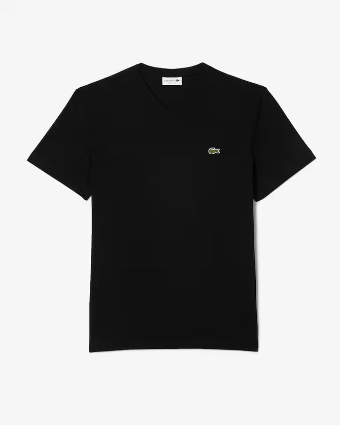Lacoste TH5077 52 Men’s Short Sleeve Regular Fit V-Neck T-Shirt