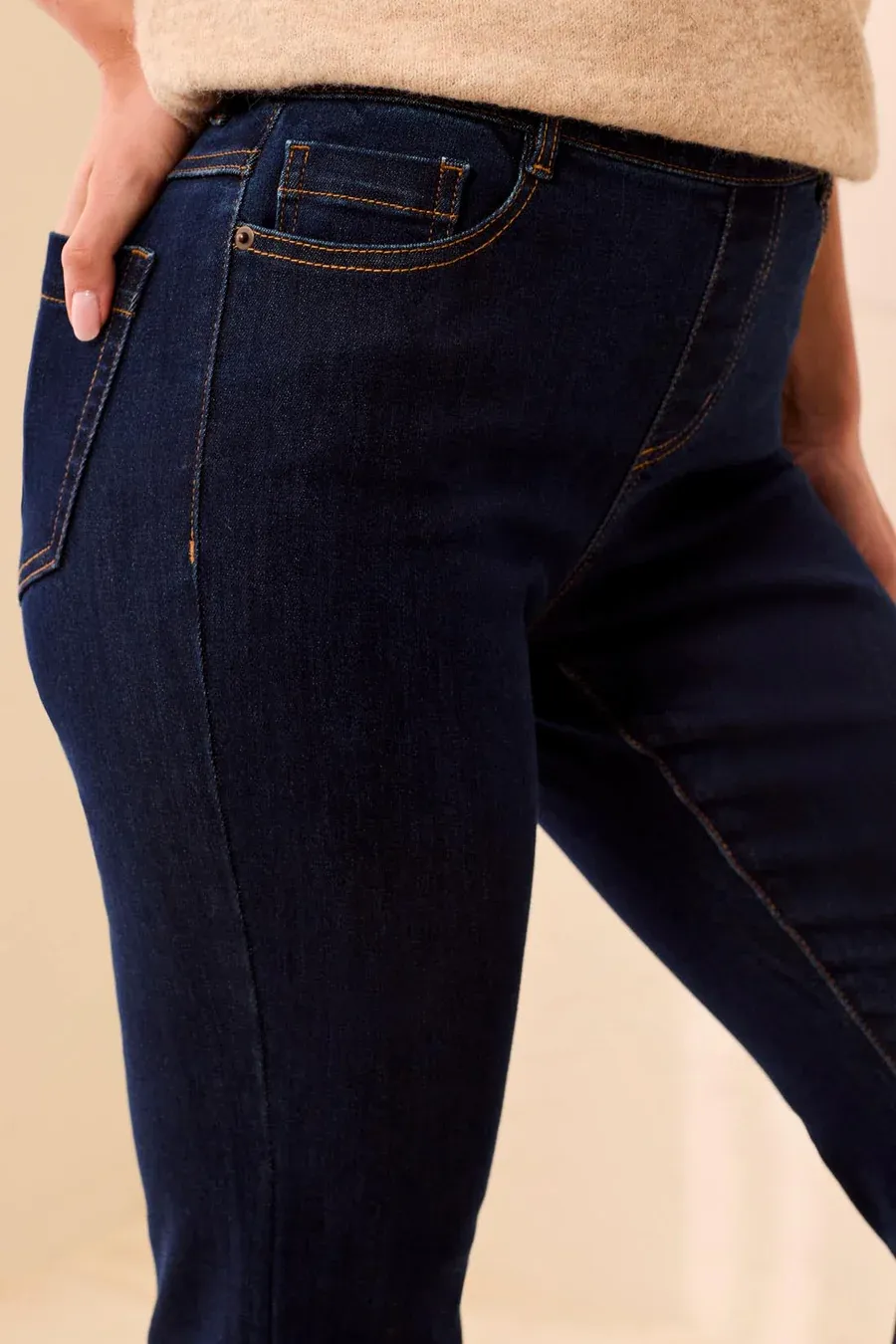 Tribal 5860O-5100-1628 Pull On Flare Jean