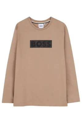 Boss J53420 Boy's Junior LS Logo T-Shirt/