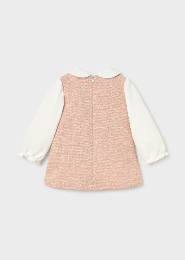 Mayoral 2948 Girl's Long Sleeve Tweed-Knit Dress