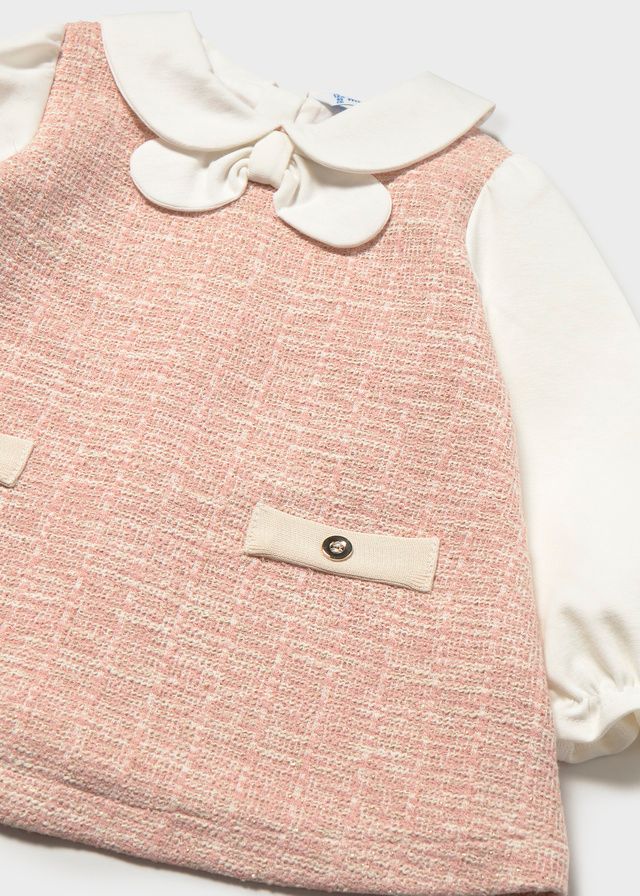 Mayoral 2948 Girl's Long Sleeve Tweed-Knit Dress