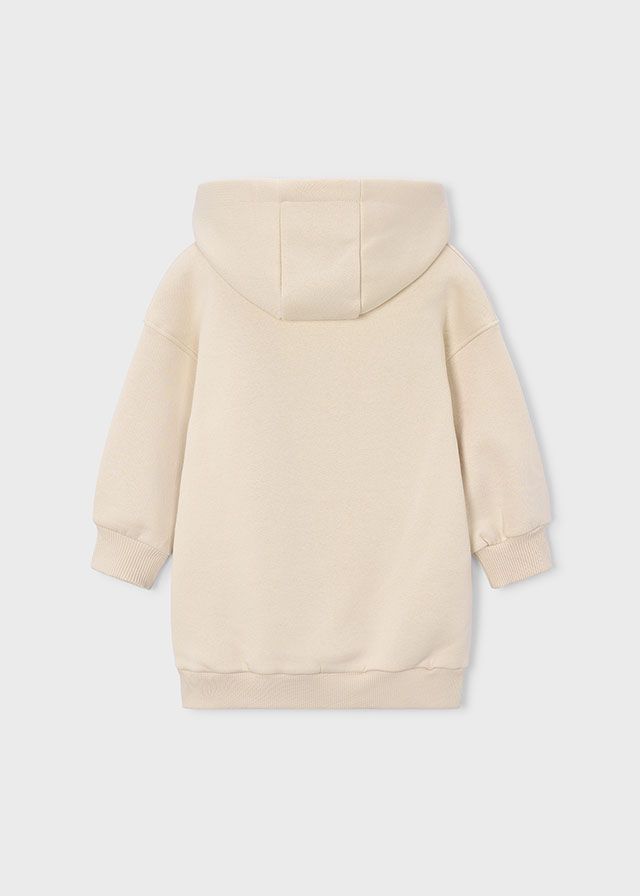 Mayoral 4916 Girl's Long Sleeve Fleece Hooded Dress