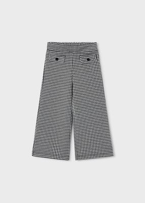 Mayoral 4522 Girl's Youth Houndstooth Pattern Pants/BLACK&WHITE