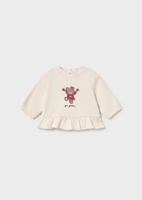 Mayoral 2686 Baby Girl's LS Sweater, Vest & Jogger Set 3PC/