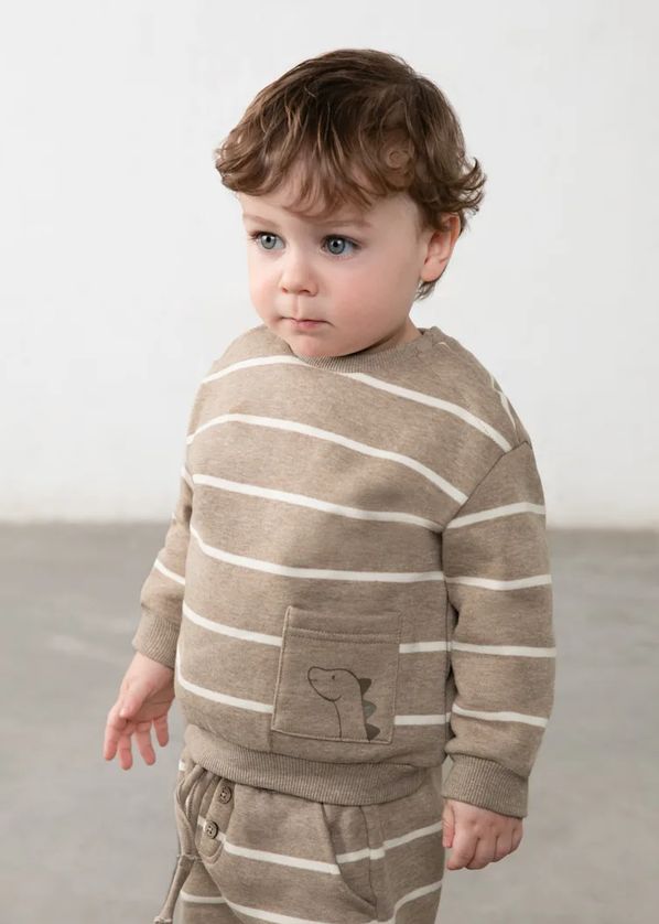 Mayoral 2416/2538 Boy's Long Sleeve Stripe Sweater & Jogger Set
