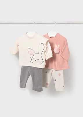 Mayoral 2758 Baby Girl's LS Knit Top & Legging Set/