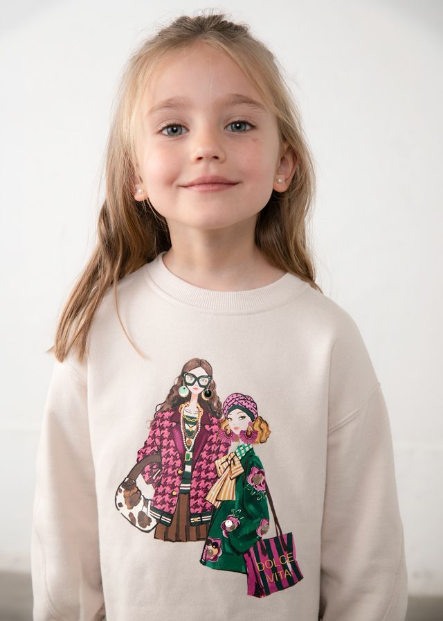 Mayoral 4737 Girl's Long Sleeve Sweater & Stretch Legging Set
