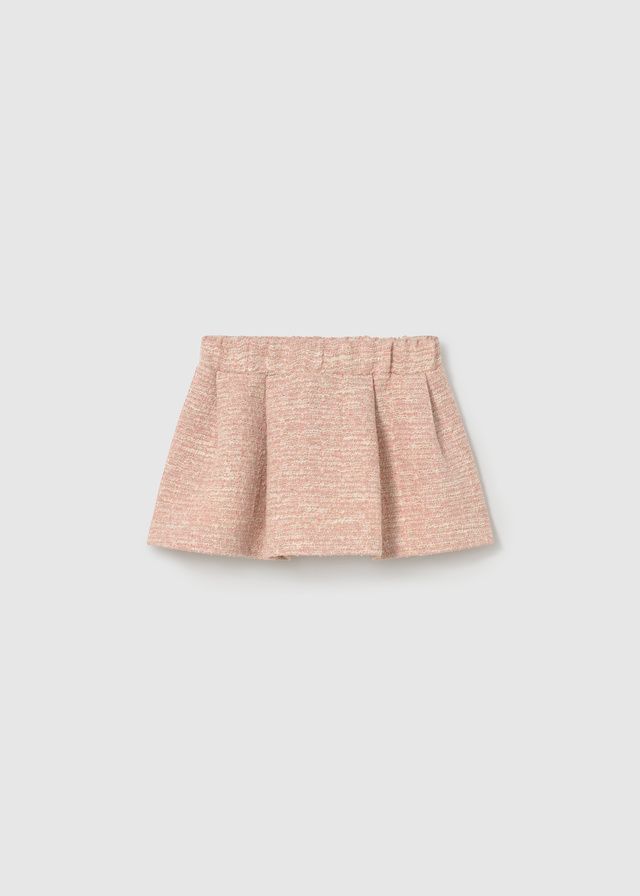 Mayoral 2954 Baby Girl's Long Sleeve T-Shirt & Tweed Cardigan & Skirt Set