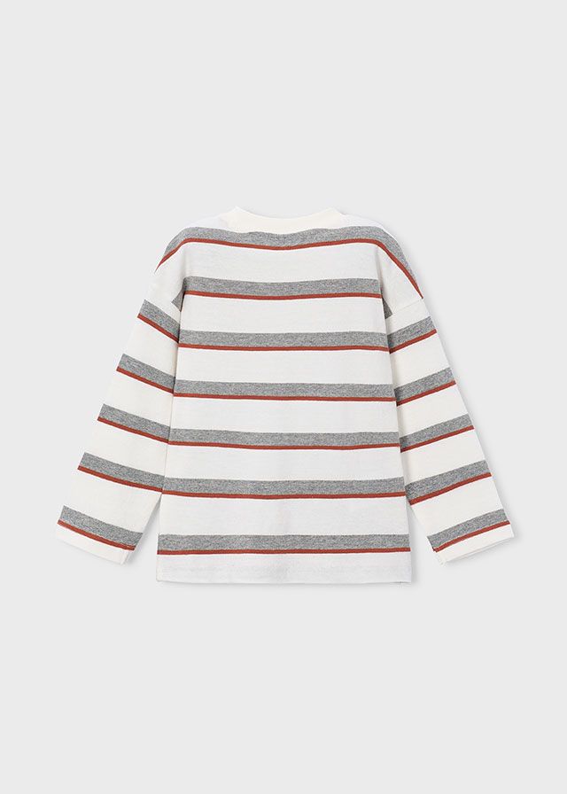 Mayoral 4008 Boy's Long Sleeve Stripe Sweater
