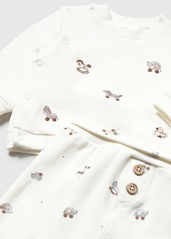 Mayoral 2664 Baby Boy's Long Sleeve Top & Bottom Set