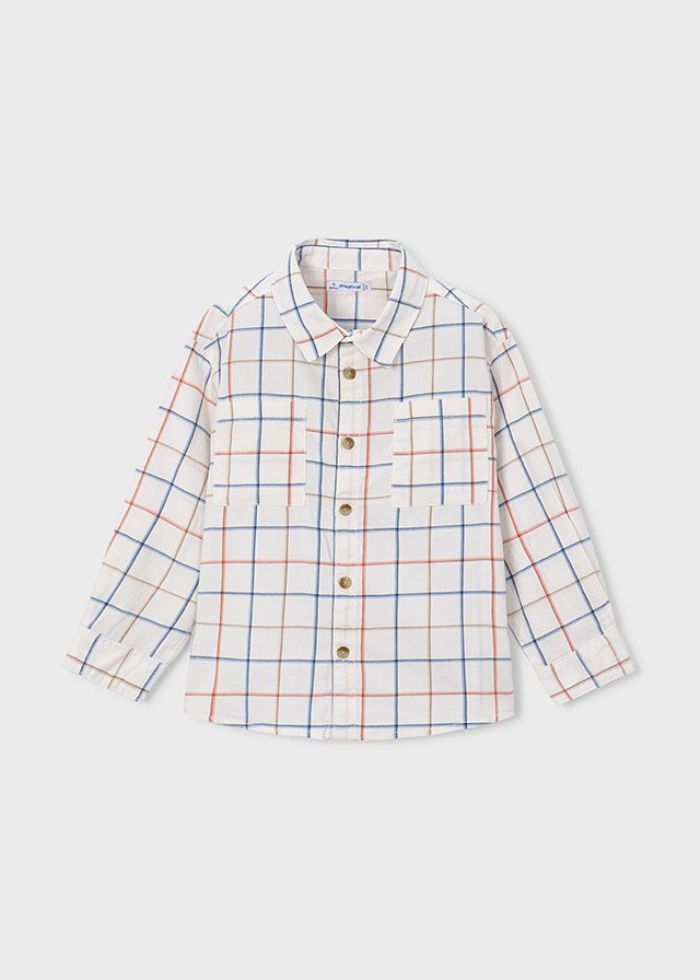 Mayoral 4144 Boy's Junior Long Sleeve Button Up Shirt