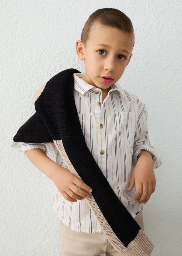 Mayoral 4144 Boy's Junior Long Sleeve Button Up Shirt