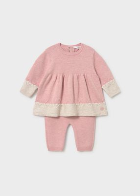 Mayoral 2701 Baby Girl's LS Knit Top & Legging Set/