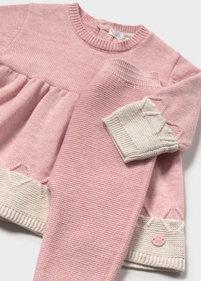 Mayoral 2701 Baby Girl's LS Knit Top & Legging Set/