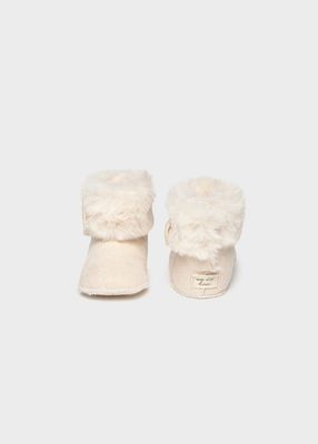 Mayoral 9163 Baby Girl’s Faux Fur Boots/