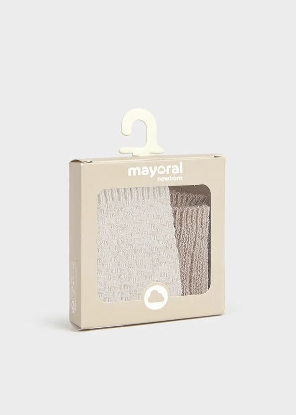 Mayoral 9109 Baby's Knit Socks Gift Box Set 2PC
