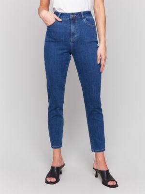 Charlie B C5628-188B Women's Regular Slim Leg Colored Twill Pants/